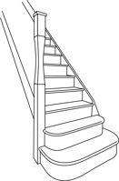 Falkkingham illustrations, black-staircases