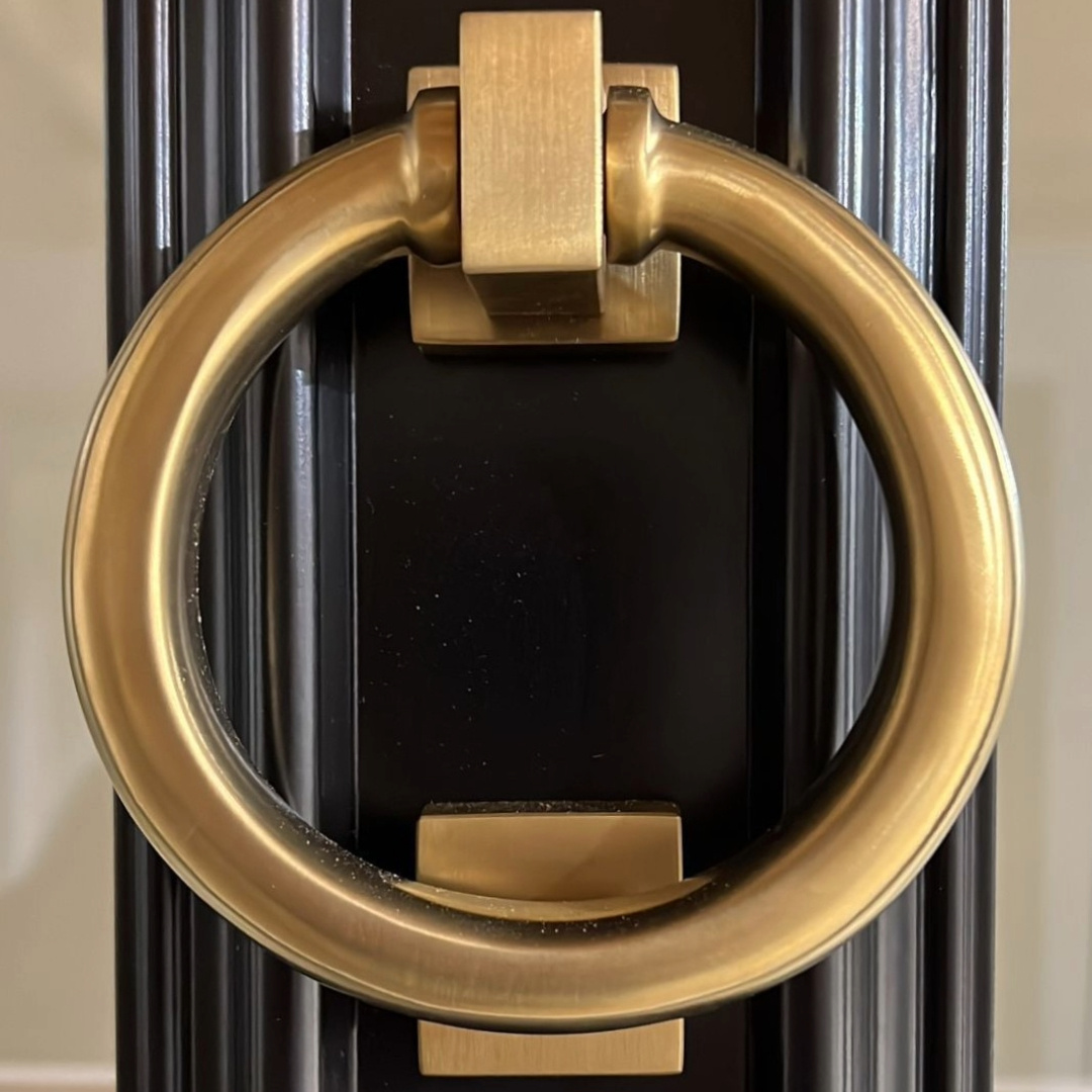Satin Brass Ring Knocker